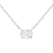 10K White Gold Lab Grown Diamond IGI Certified 1/2ctw Solitaire Diamond Necklace