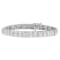 10K White Gold 2.0ctw Round and Baguette Cut Diamond Bracelet