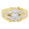 14K Yellow Gold Diamond Cocktail Ring (1 cttw, H-I Color, SI1-SI2 Clarity)