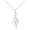 10K White Gold Espira Diamond Accent Open Cascade Pendant w\chain
1/10ctw, J-K Color, I1-I2 Clarity