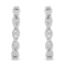 10K White Gold Diamond Hoop Earrings 1 1/2ctw