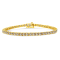 14K Yellow Gold Over Sterling Silver 8.0ctw Diamond Classic Link Tennis Bracelet
