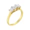 10K Yellow Gold Princess-Cut Diamond Three Stone Band Ring (1.0ctw, J-K
Color, I1-I2 Clarity)