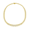 10K Yellow Gold 4ctw Round Diamond Graduating Riviera Necklace (H-I
Color, I2-I3 Clarity)