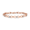 10K Rose Gold .50ctw Diamond Cluster and Infinity Weave Link Bracelet
