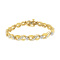 10K Yellow Gold 1.0ctw Round-Cut Diamond Infinite Love Bracelet