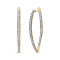 10k Yellow Gold Round Cut Diamond Earrings 1.0ctw