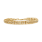 10K Yellow Gold Over Sterling Silver 2.0 Cttw Diamond Double-Link Tennis Bracelet