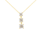 10K Yellow Gold 1/4ctw Miracle-Set Round Diamond Graduating 3 Stone Drop
18" Pendant w\chain