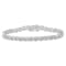 Sterling Silver 1/2ct TDW Diamond Link Bracelet (I-J, I3-Promo) - 7"