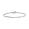 14K White Gold 2ctw Lab Grown Brilliant Round Cut Diamond 7" Tennis Bracelet