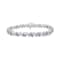 3.5 mm Lab Created Blue Tanzanite and 1/6 ctw Diamond Rhodium Over
Sterling Silver Tennis Bracelet