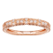 10k Rose Gold Vintage-Style Engraved Diamond Wedding Band (1/5 cttw,
H-I, I1-I2)