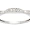 10k White Gold Contoured Diamond Wedding Band (1/7 cttw, H-I Color,I1-I2 Clarity)