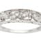 10k White Gold Vintage-Style Diamond Anniversary Band (0.08 cttw, H-I, I1-I2)
