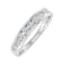 FINEROCK 1/2 Carat Channel Set Diamond Wedding Band Ring in 14K White Gold