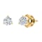 FINEROCK 1/2 Carat Round Diamond Stud Earrings in 14K Yellow Gold (with
Screw Back)