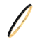 FINEROCK 0.08 ctw 10K Yellow Gold Round Black Diamond Ladies Anniversary
Wedding Stackable Ring