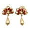 Traditional Sicilian Gold Lotus Earrings