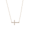 1/20ct TDW Diamond Religious Cross Pendant Necklace in 10k Yellow Gold