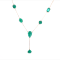 5.48 Cts Colombian Emerald , Crafted in 18K Yellow Gold. Niagara
collection necklace