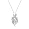 GEMistry White Topaz Stone 925 Sterling Silver 18 Inch Cable Chain
Pendant Necklace