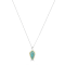 GEMISTRY Fancy Cabochon Gemstone Pendant Necklace, 14k Gold Plating Over
Sterling Silver
