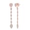 Gemistry 0.52Ctw Round Diamond 14K Rose Gold Pear Drop Earrings (GH
Color, SI1 Clarity)