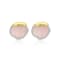 GEMistry Pink Opal Cabochon Round Shaped Gemstone Stud Earrings in
Sterling Silver