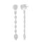 Gemistry 0.52Ctw Round Diamond 14K White Gold Pear Drop Earrings (GH
Color, SI1 Clarity)