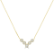 GEMistry 14K Yellow Gold 0.32 Ctw Round Diamond Multiple Circles Pendant Necklace