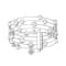 14K White Gold 5 Row Lab Grown Diamond by the Yard Bracelet