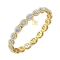 18K Yellow Gold Lab Grown Diamond Bracelet
