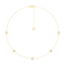14K Yellow Gold 5 Stone Lab Grown Diamond by the Yard 18 Inch Station
Necklace With 2 Inch Extender