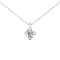 14K White Gold 1.0ct Lab Grown Diamond Solitaire Pendant