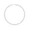 14K White Gold Lab Grown Diamond by the Yard 15 Inch Necklace