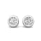 14K Gold Lab Grown Diamond Bezel Stud Earrings 2.0ctw