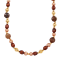 Sterling Silver with 14K Yellow Gold Plating Multi Color Fresh Water
Pearl Necklace