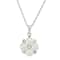 Sterling Silver Fresh Water Pearl and White Topaz Pendant with 18"
Rope Chain