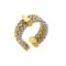 Chimento 18k Ring Stretch Multiple in white and yellow gold with diamond accent
