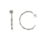 Chimento 18K Bamboo Regular Earrings in white gold with diamond accents