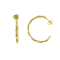 Chimento 18K Bamboo Regular Earrings in yellow gold with diamond accents