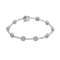 14KT Two Tone, Rose and White Gold 2 CTTW Pink & White Diamond Bracelet