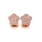 14KT Rose Gold 1 1/3 CTTW Pink Diamond Huggie, Hoop Earrings