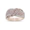 14K 1 CTTW RG Pink & White Diamond Ribbon Ring