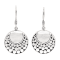 Artisan Balinese Sterling Silver Round Earrings