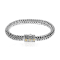 Balinese Artisan 925 Sterling Silver Bracelet with 18K Gold Centre Lock
