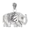 Artisan Balinese Sterling Silver Elephant Pendant