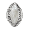 Artisan Balinese Sterling Silver Mother-of-Pearl Cocktail Ring