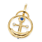 Gumuchian 18kt Yellow Gold, Diamond and Sapphire Anchor Lucky Life Charm